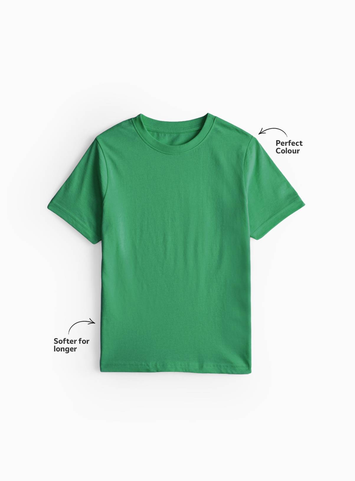Green Cotton Crew Neck Sports T-Shirts 2 Pack 4 years - Image 2