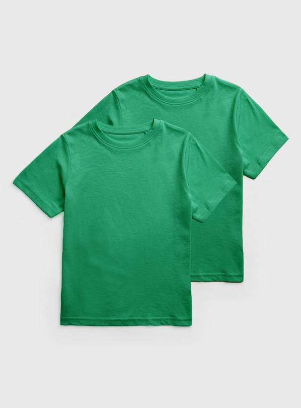 Green Plain School Sports T-Shirts 2 Pack - 7 years