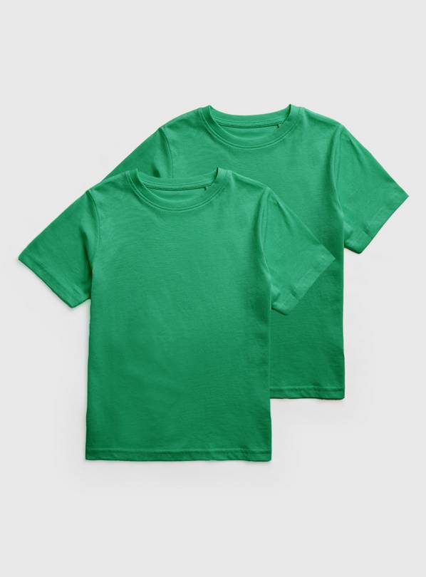 Green Plain School Sports T-Shirts 2 Pack - 11 years