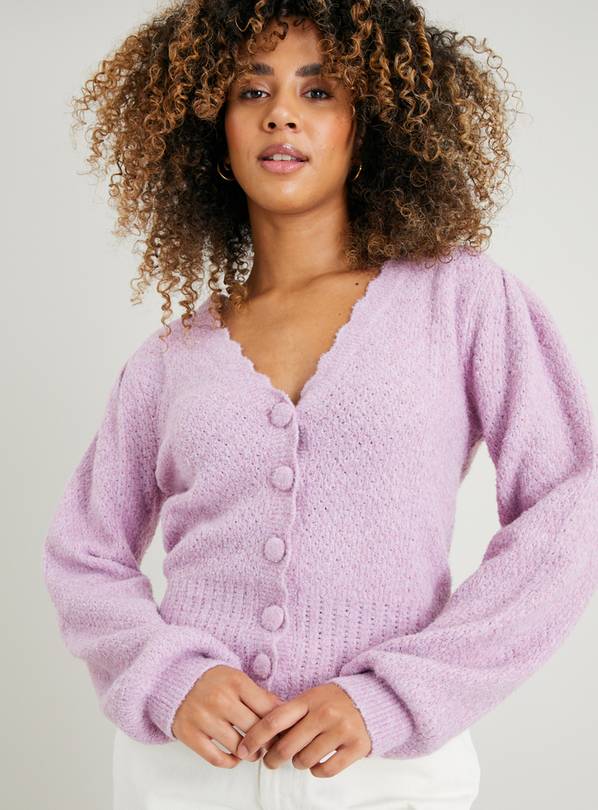 Buy Lilac Scallop Edge Cardigan - 12 | Cardigans | Argos