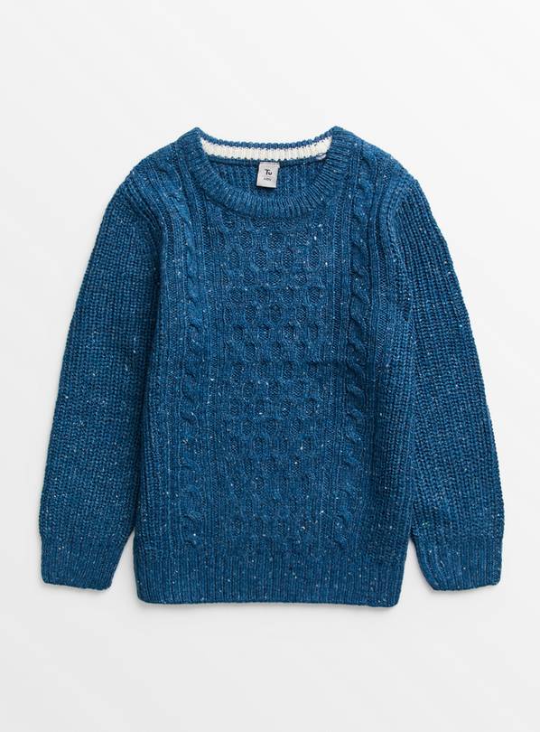 Blue Cable Knit Jumper 9 years