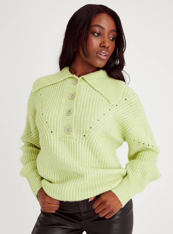 Buy Lime Green Collared Jumper 20 Jumpers Tu