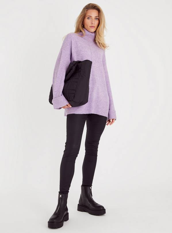 Lilac roll neck jumper sale