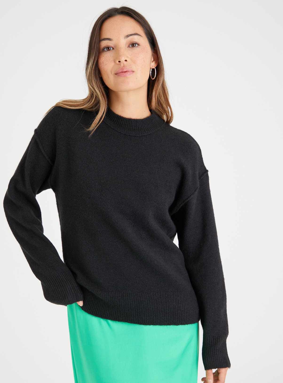 Black Crew Neck Jumper 8 - Image 1 thumbnail