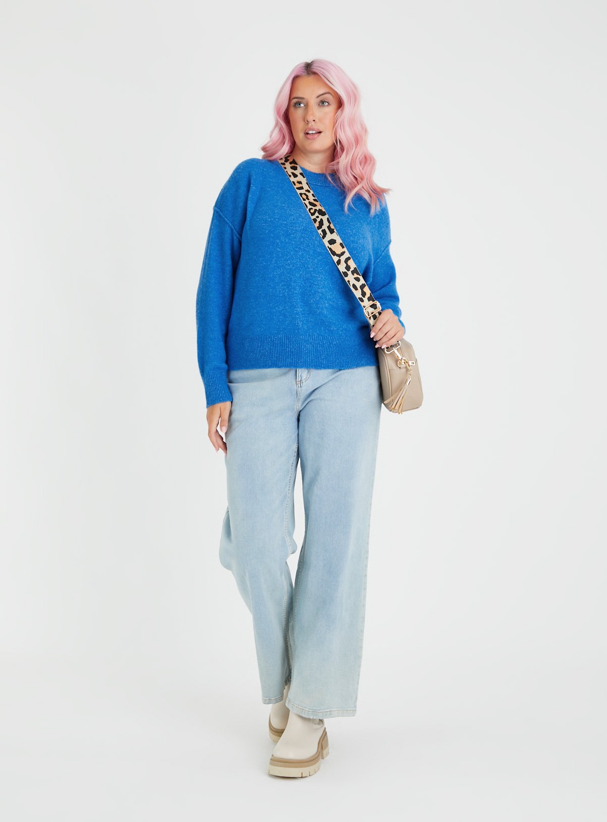 Blue Crew Neck Jumper 10 - Image 2 thumbnail