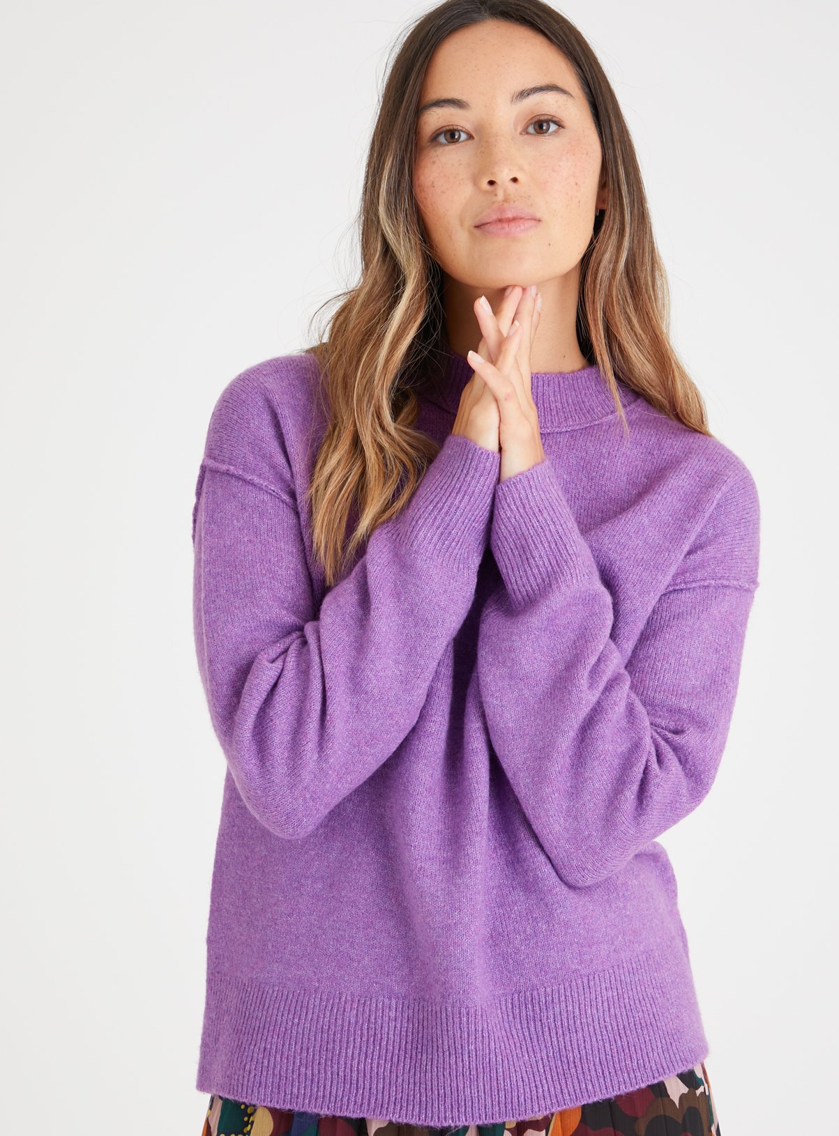 Purple Crew Neck Jumper 14 - Image 1 thumbnail