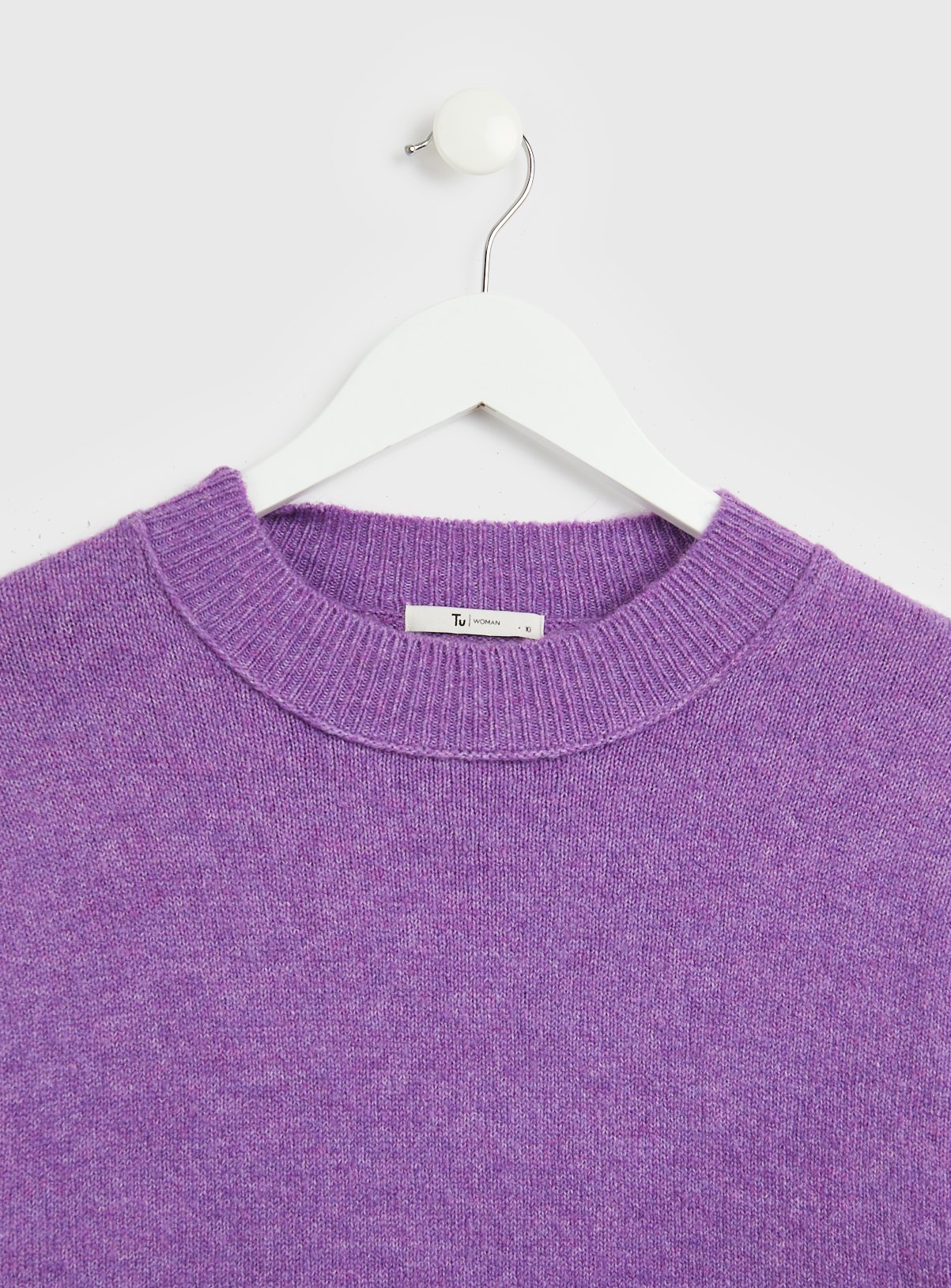 Purple Crew Neck Jumper 14 - Image 4 thumbnail