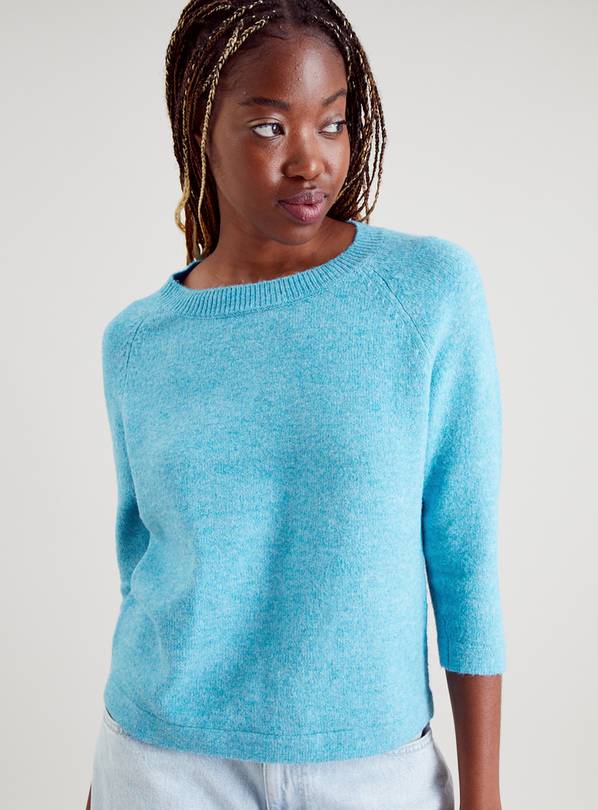 Buy Blue Boxy Fit Knitted Jumper 22 | Jumpers | Tu