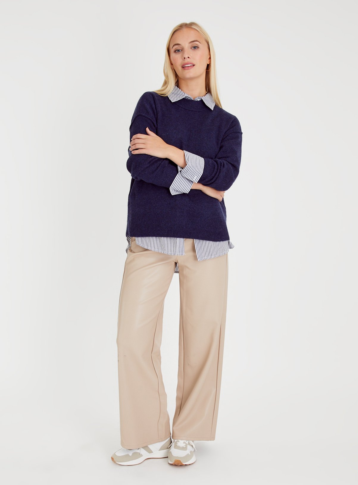 Navy Crew Neck Jumper 10 - Image 2 thumbnail