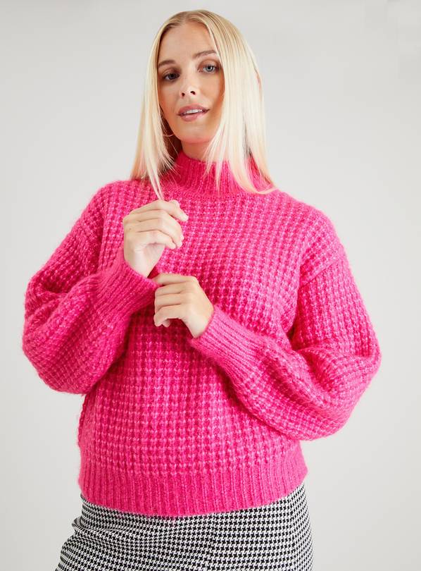 Petite Aire Waffle-Knit Sweater