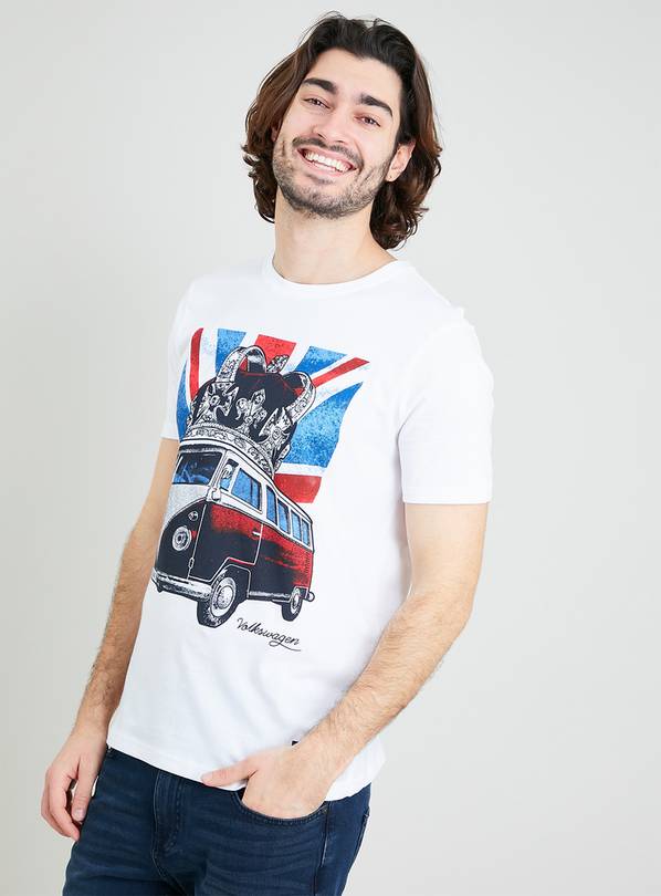 Buy VW White Coronation Camper Van Graphic T-Shirt - XXXL | T-shirts and  polos | Tu