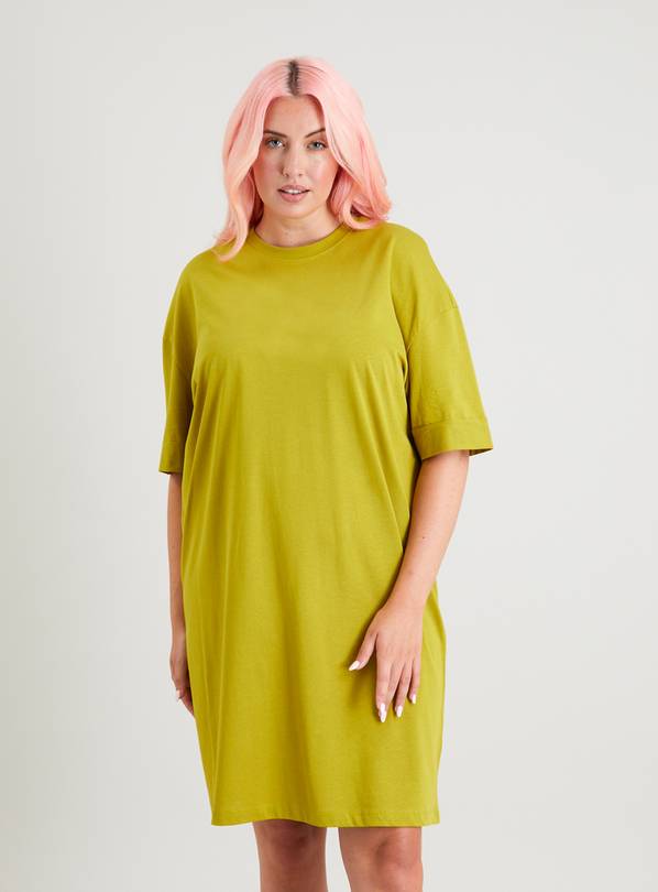 Khaki t cheap shirt dress