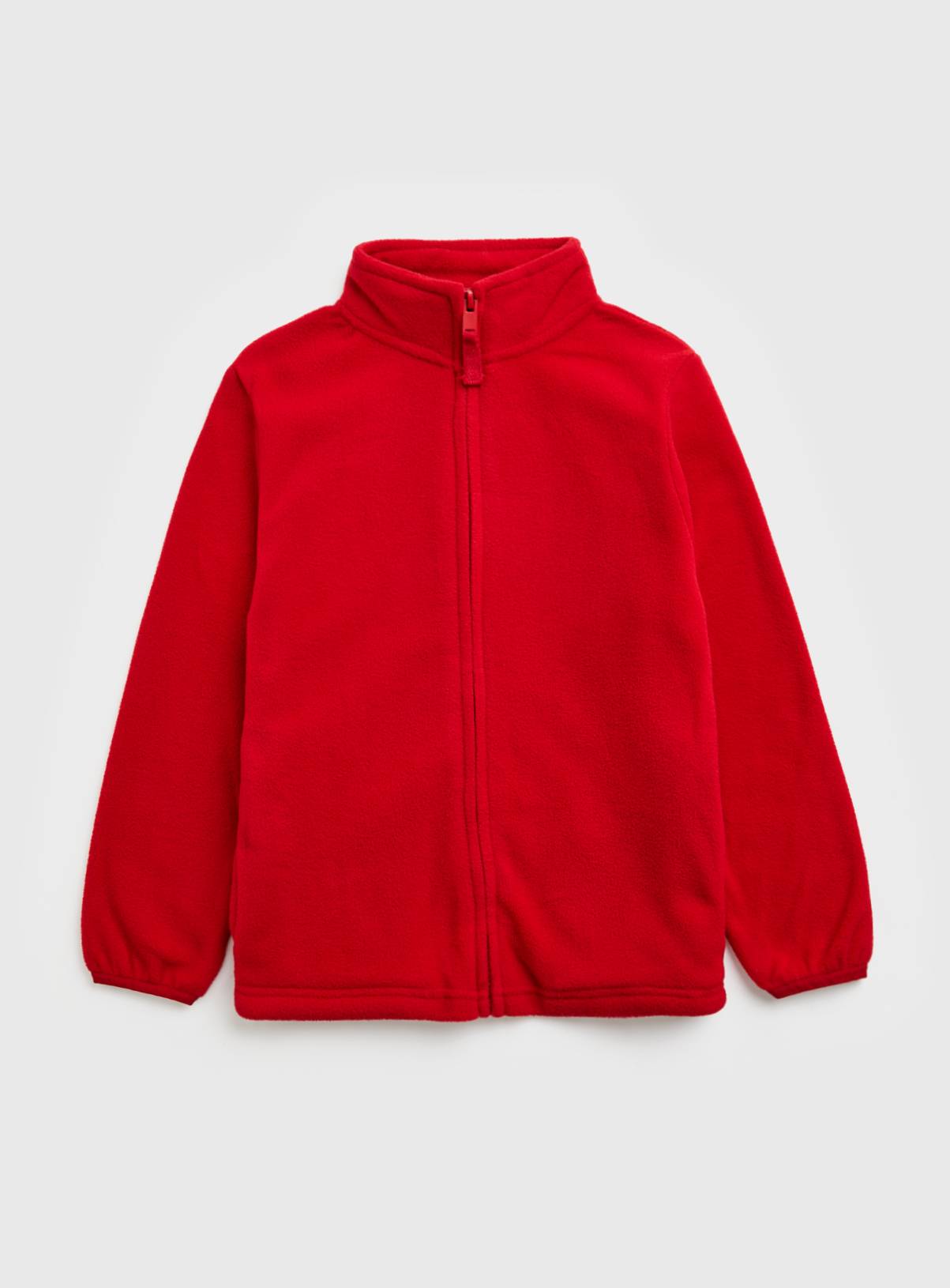 Red Polyester Full Zip Fleece Jacket 7 years - Image 1