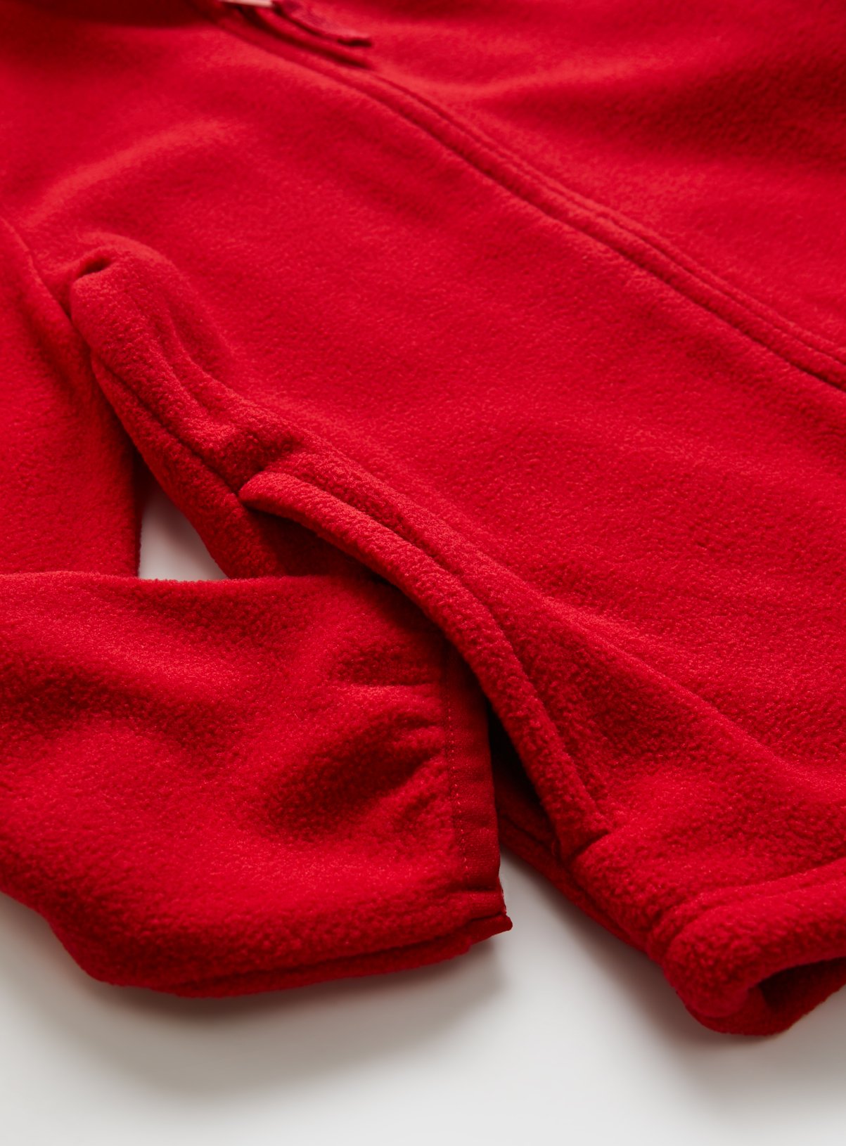 Red Polyester Full Zip Fleece Jacket 7 years - Image 2 thumbnail
