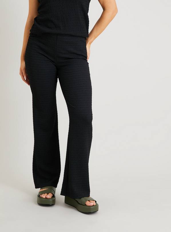 Black hotsell crinkle trousers