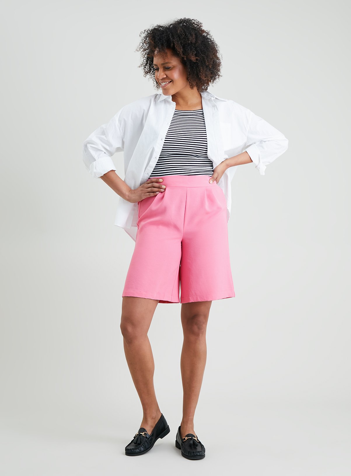 Pink Longline Boy Shorts - 18 - Image 2 thumbnail