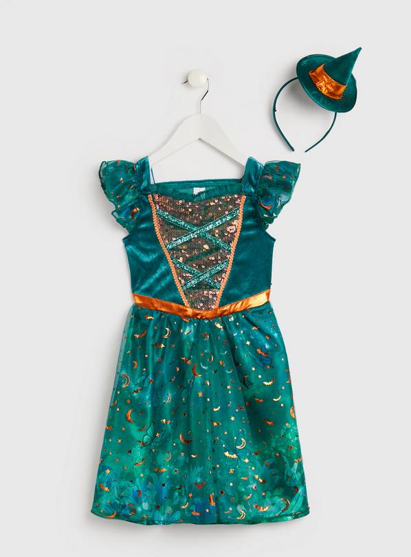 Teal Witch Costume 2-3 years