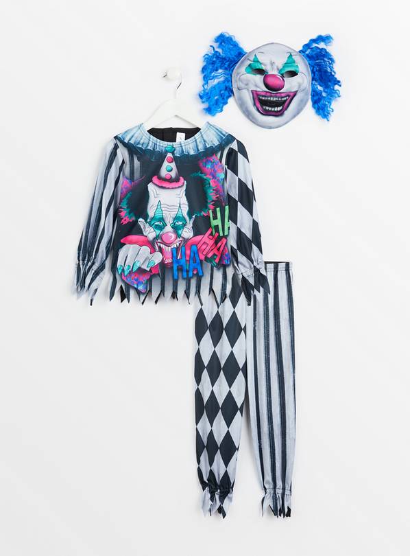 Buy Clown Fancy Dress Costume 3Piece Set 56 years Halloween