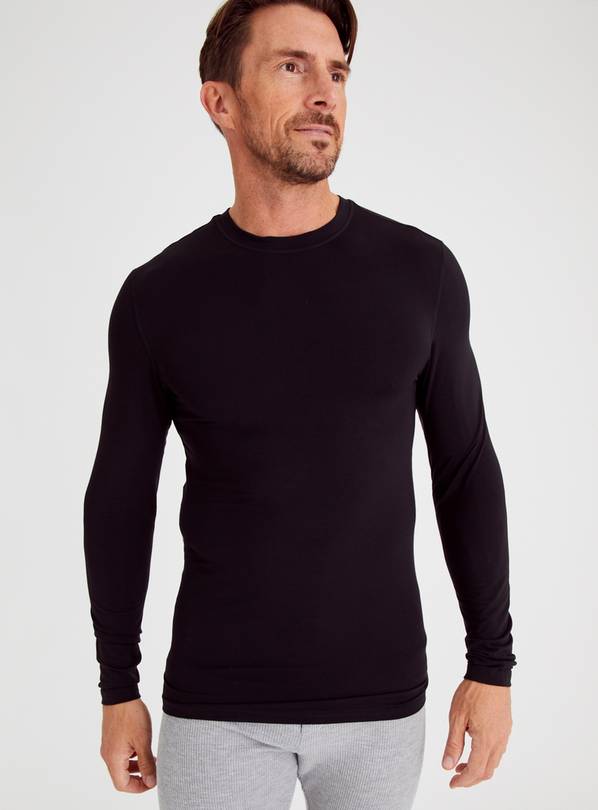 Black 'Heat Active' Thermal Crew Neck Top from Tu at Sainsbury's ! Your  Online Shop for Women's Thermal Clothing