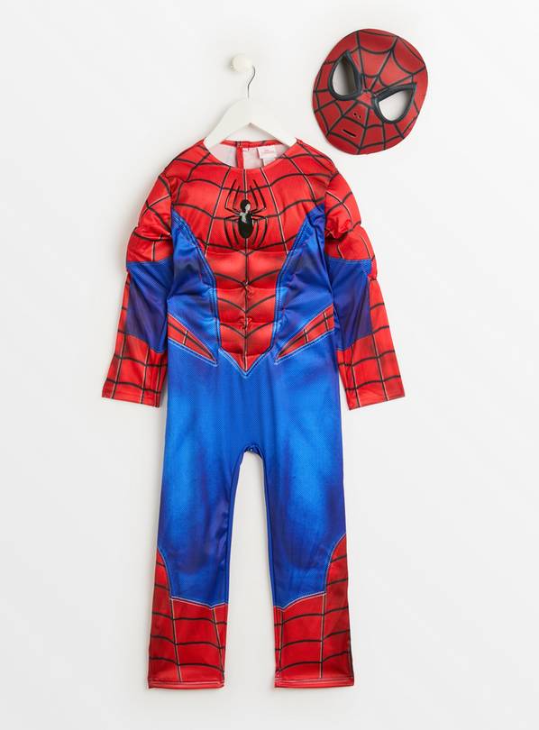 Spiderman Costume Boys kids light up Spider Size T FREE MASK T (2-3)