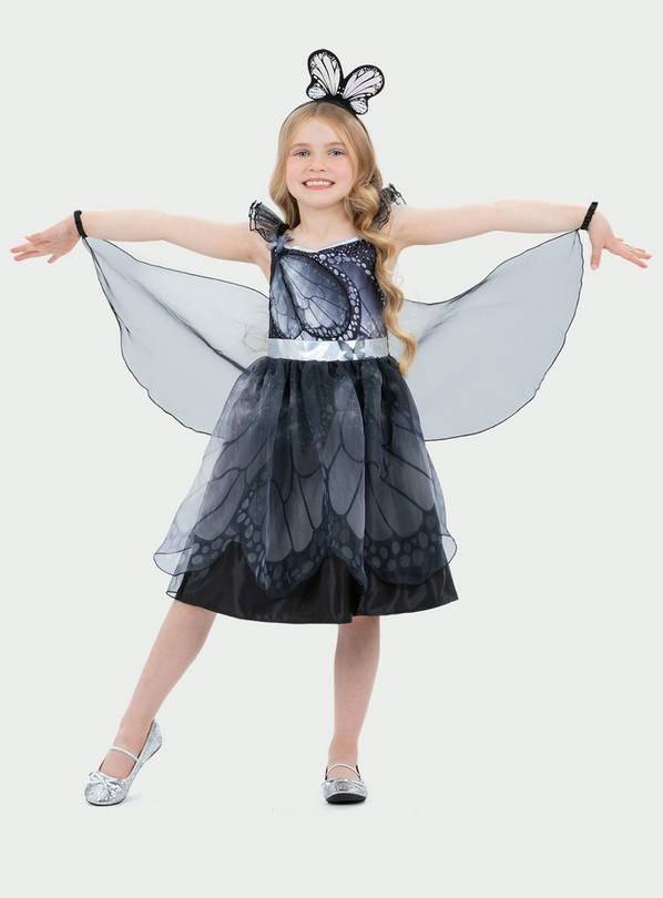 3 Piece Gothic Moth Dress Up Costume 3-4 Years