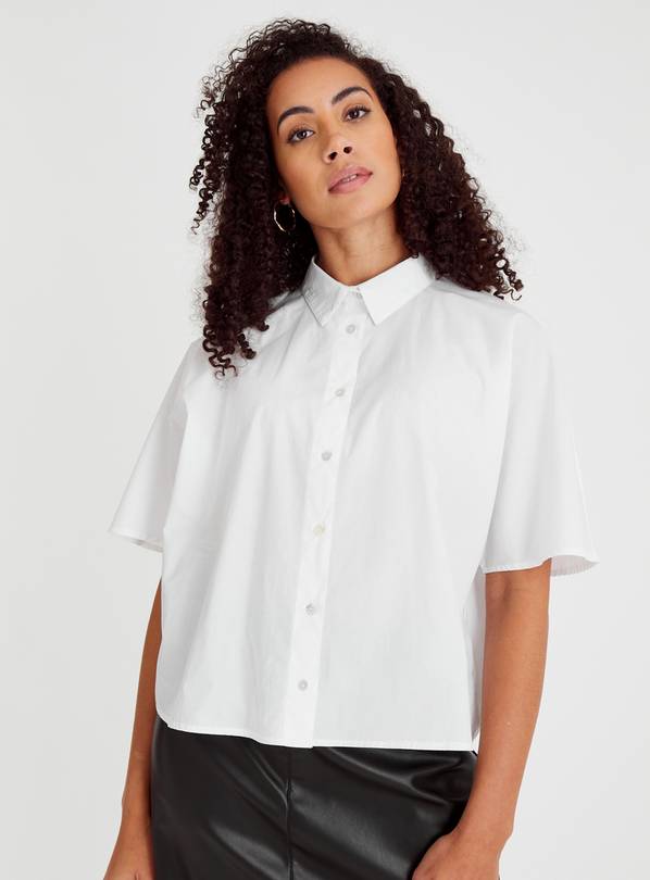 White Oversized Boxy Fit Shirt 12
