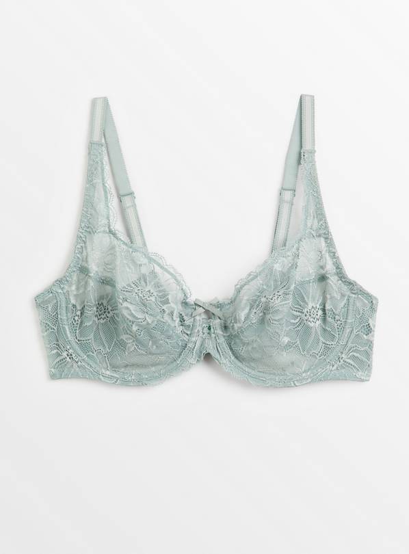 Buy DD-GG White Recycled Lace Comfort Full Cup Bra 40E | Bras | Argos