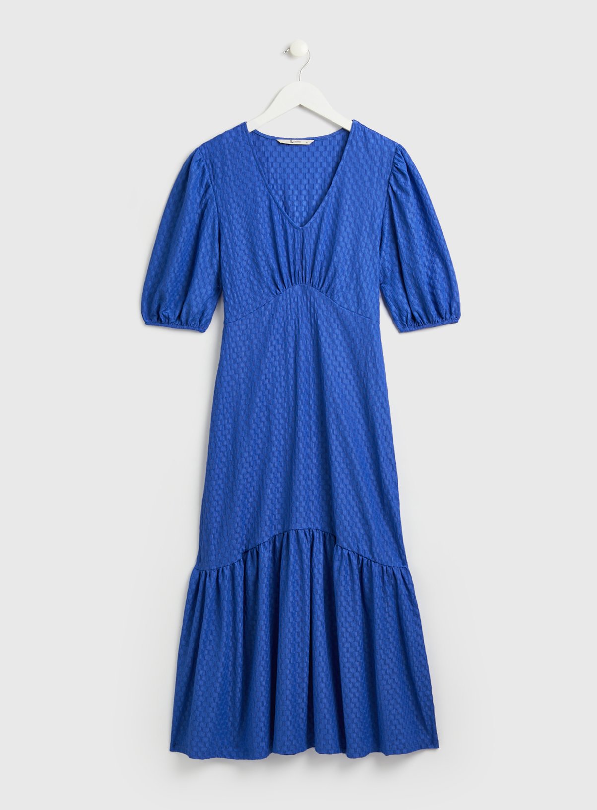 Blue Crinkle Midi Dress 26 - Image 3 thumbnail