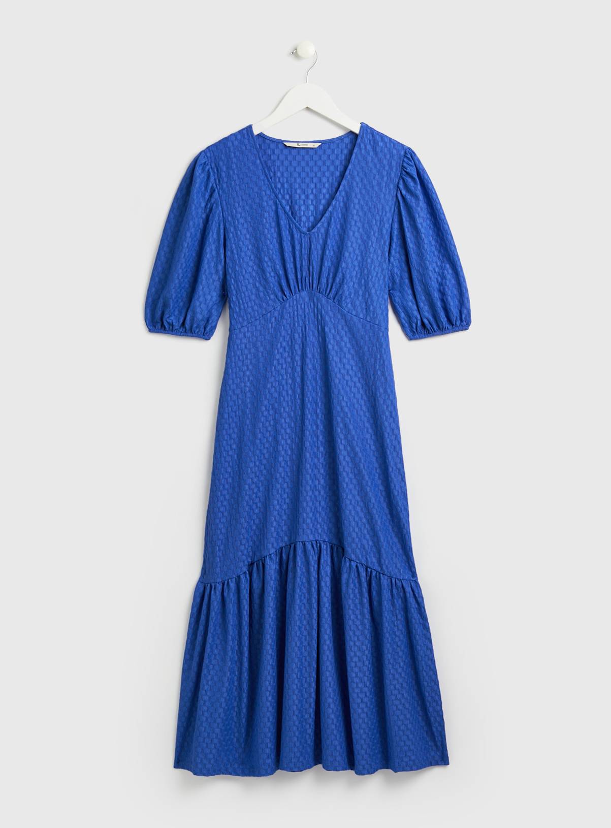 Blue Crinkle Midi Dress 26 - Image 3