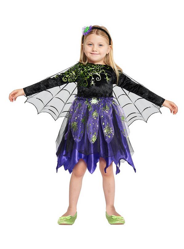 Black & Purple Spider Fairy Costume 1-2 years