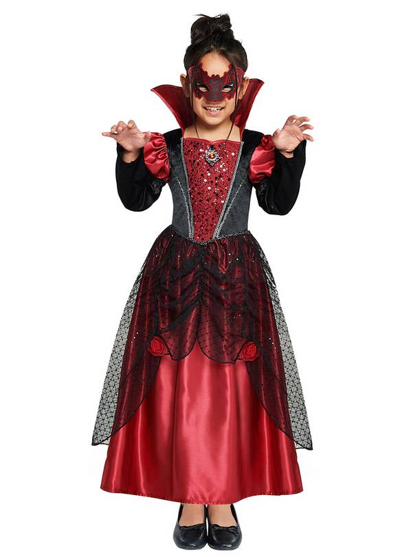 Red Vampiress Costume 5-6 years