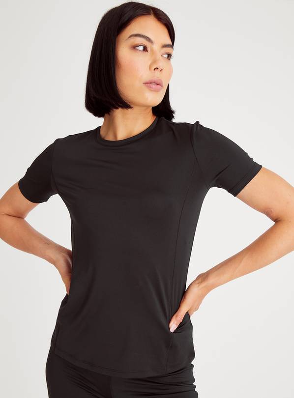 Buy Active Black Short Sleeve T-Shirt 14 | Sports tops | Tu