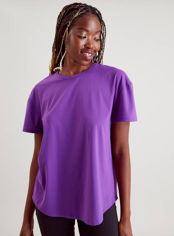 Buy Active Purple V Back Top 8 | Sports tops | Argos