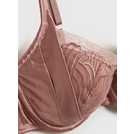 Buy A-GG Boudoir Collection Brown Satin Underwired Padded Bra 40DD