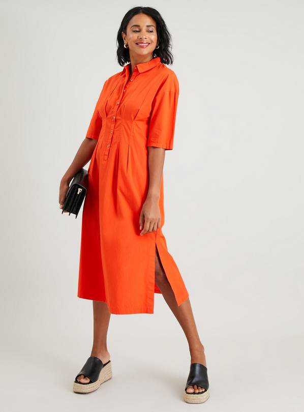 Midi shirt best sale dress with pockets