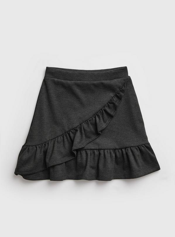 Grey Jersey Ruffle Skirt 7 years