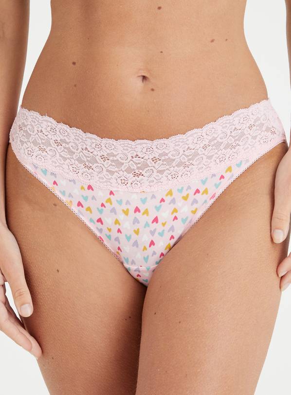 Buy Lace Trim Knickers 5 Pack 16, Knickers