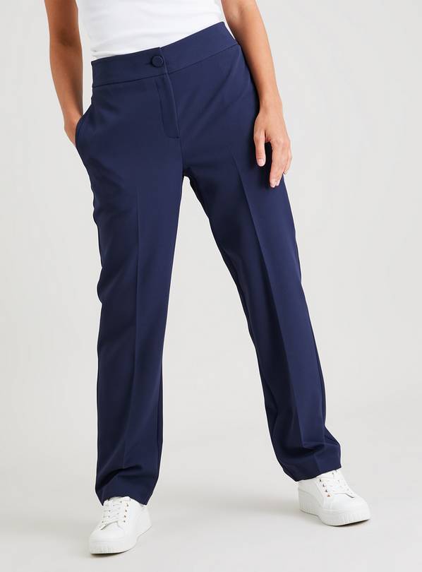 Navy Straight Leg Coord Trousers 20L