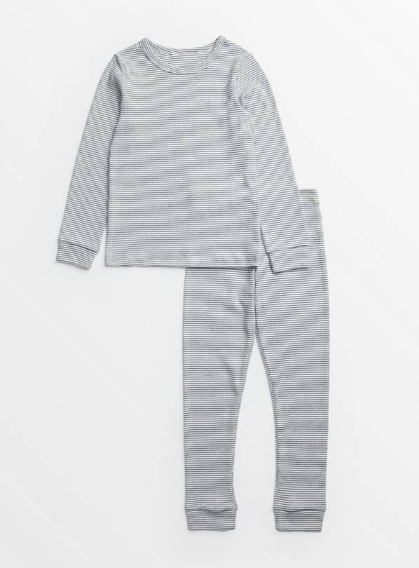 Grey Thermal Top & Leggings Set