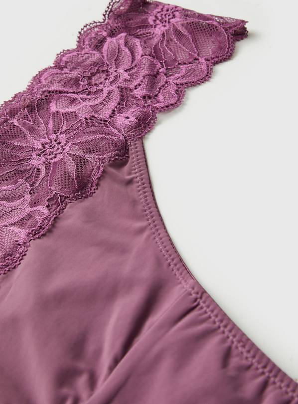 Lace Detail Thong