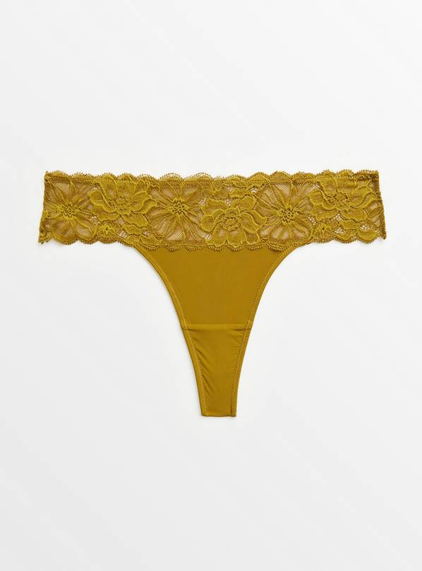 Wholesale Sexy Yellow Panties Cotton, Lace, Seamless, Shaping