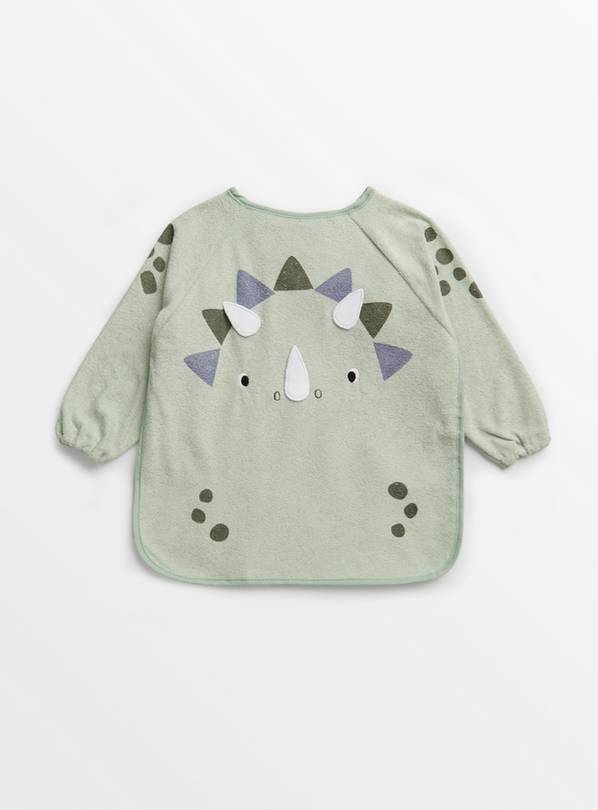 Buy Green Dinosaur Long Sleeve Bib One Size Accessories Tu