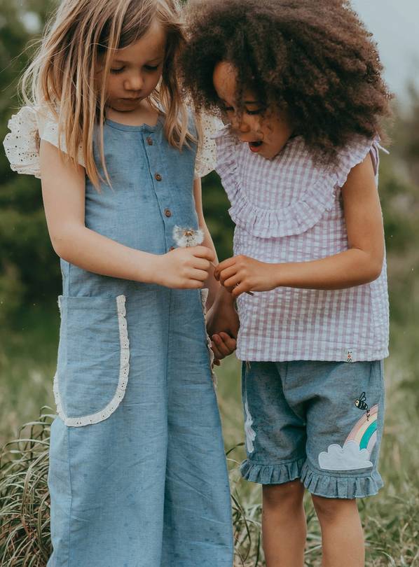 LILLY + SID GOTS Gingham Frill Blouse 2-3 Years