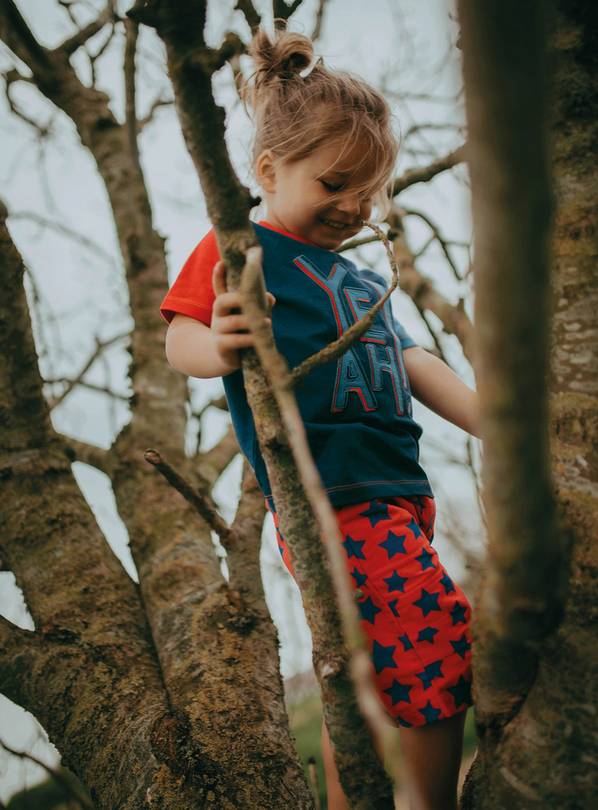 LILLY + SID Sta8r Print Board Shorts 3-4 Years