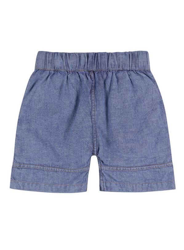 LILLY + SID GOTS Blue Chambray Shorts 4-5 Years