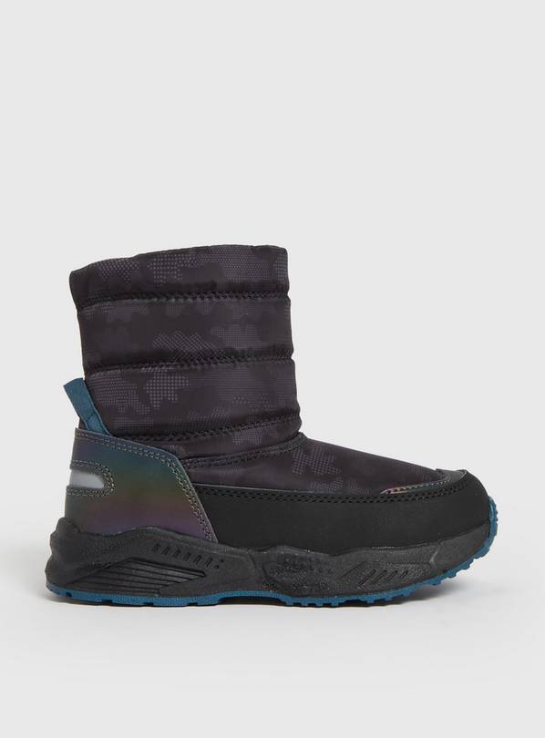 Black Camo Snow Boots 2
