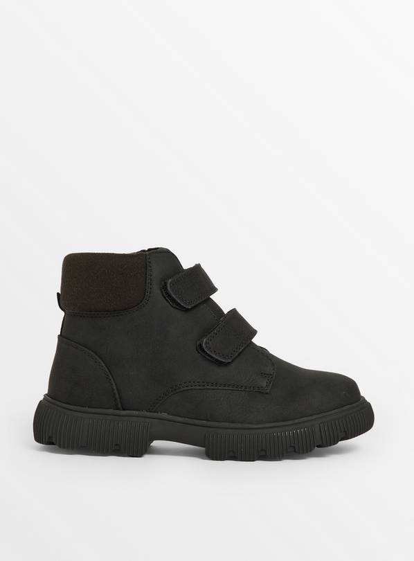 Black Twin Strap Ankle Boots 6 Infant