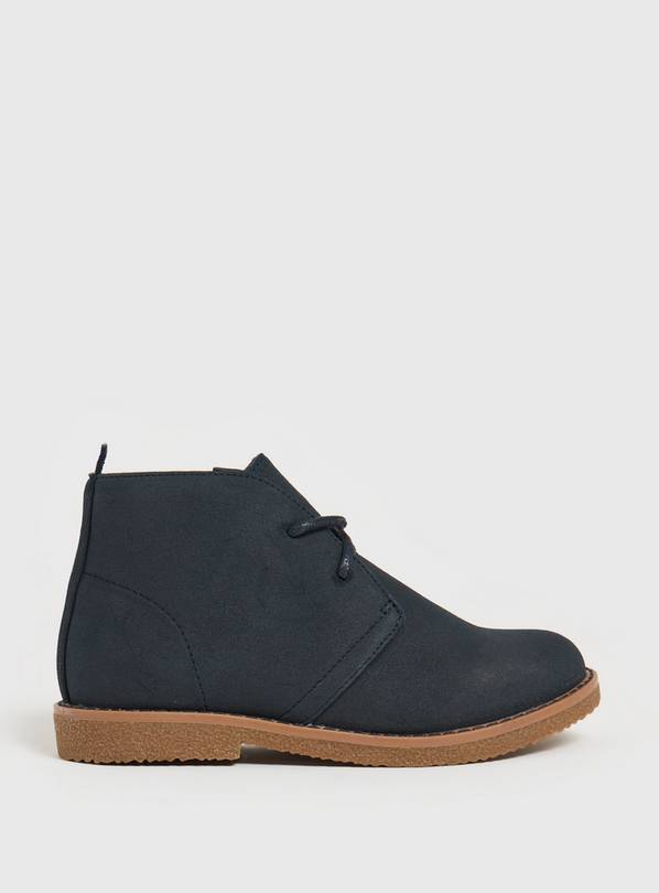 Navy Faux Suede Boots 13 Infant