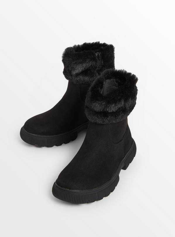 Fur shop cuff boots