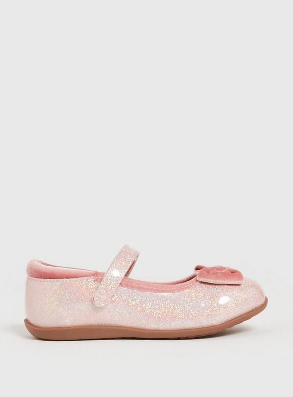 Pink glitter mary jane 2024 shoes